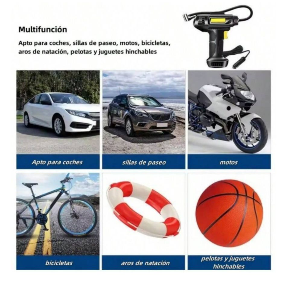 Compresor de aire portátil para automóvil